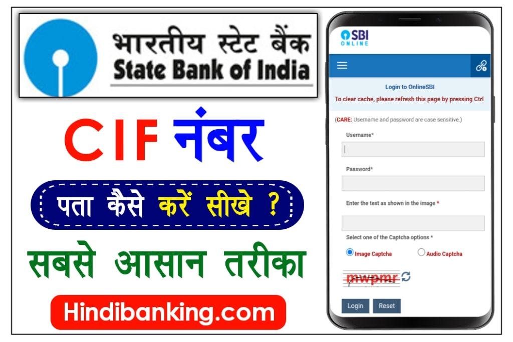 SBI Bank CIF Number