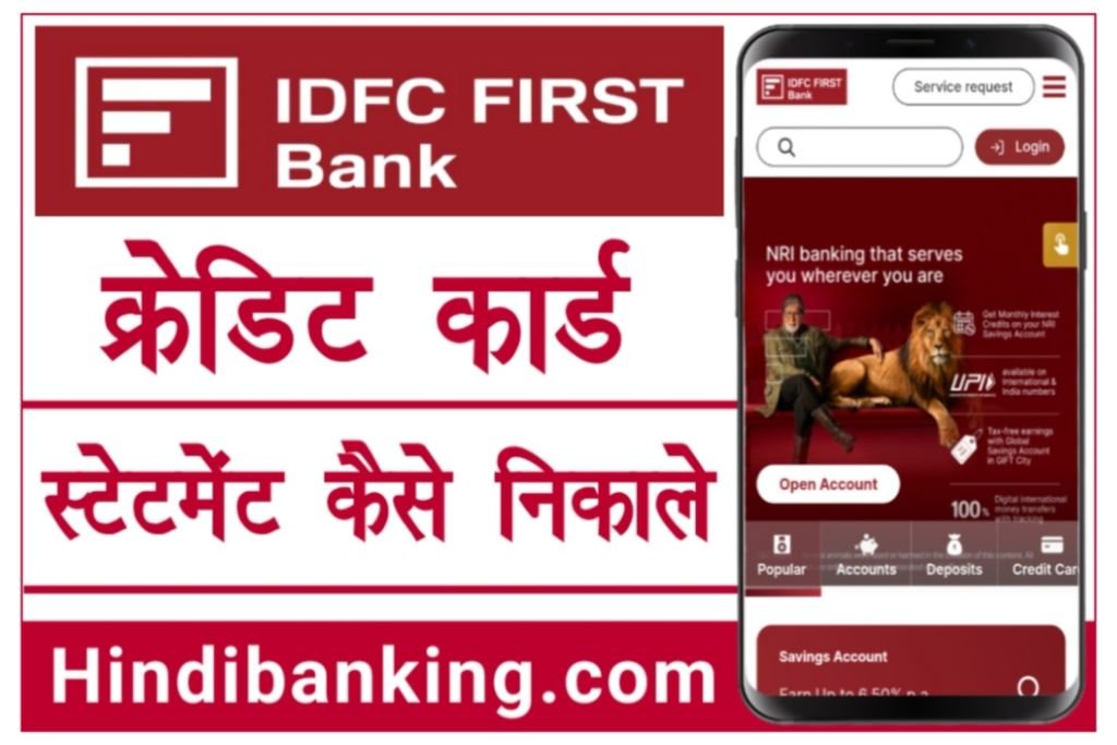 IDFC Bank Credit Card Statement