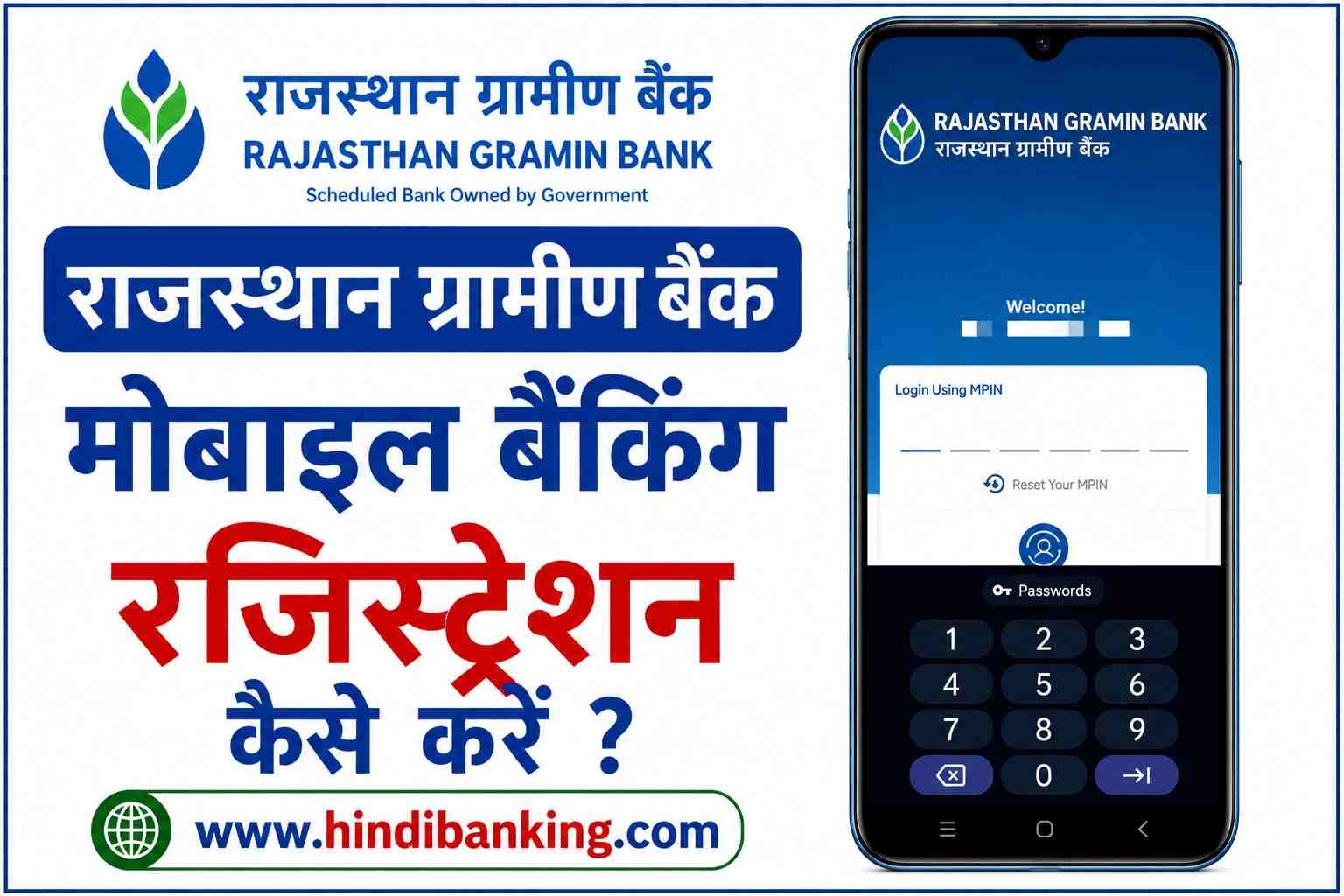 Rajasthan Gramin Bank Mobile Banking Registration.
